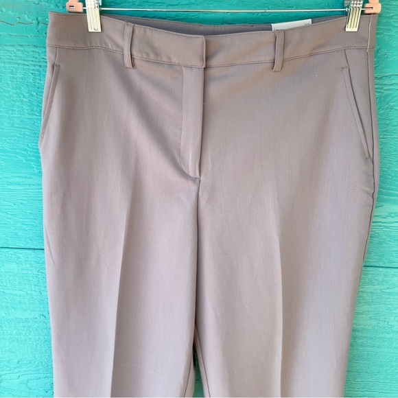 JOIE HIGH WAIST STRAIGHT LEG COMFY STRETCH CAREER TROUSER PANTS GRAY SIZE 14 NWT - Picture 2 of 6